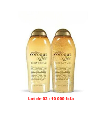 Gel Douche à la noix de coco et café/ 577 ml / gel nettoyant-hydratant en profondeur, adoucissant et surtout nourrissant.